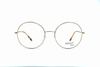 Anti-blue Light Factory Supply Newest Eyeglasses Frames Golden Round Women Optical Glasses Frames Oversized Men Fashion