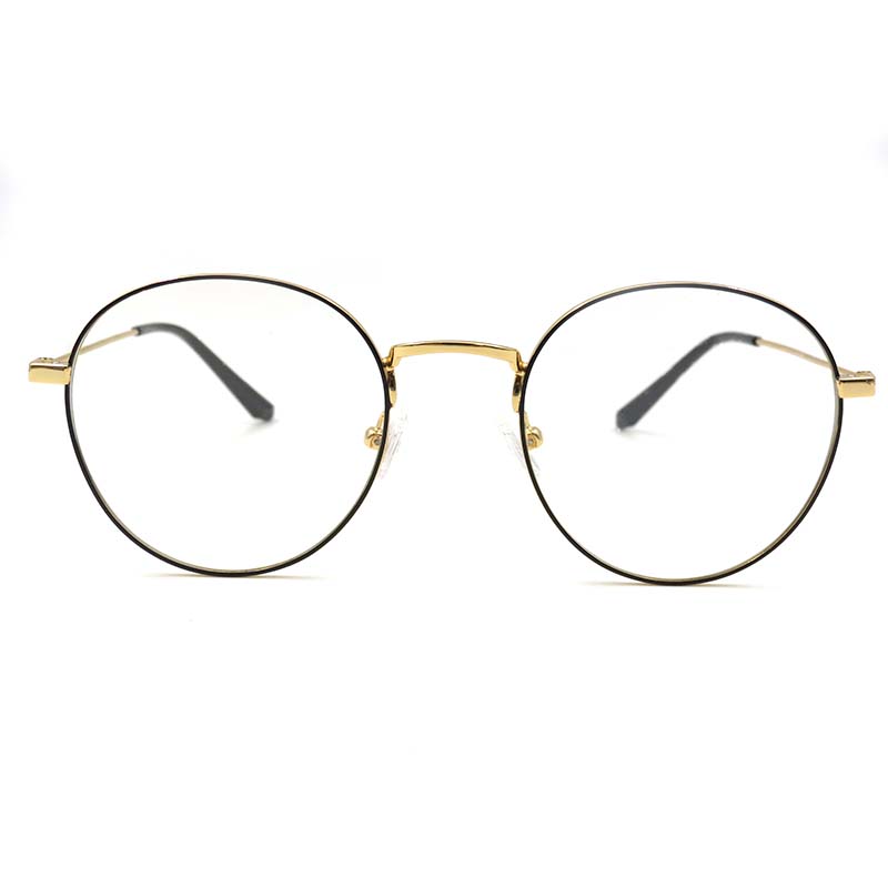 Women Newest Eyeglasses Frames Classic Design Customized Size Copper Alloy Round Unisex Optical Frame