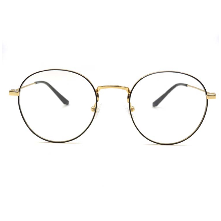 Fashion Trend Design Optical Glasses Oval Frame Lightweight Glasses Blank Gold Metal