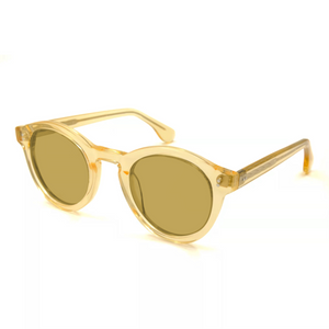 Vintage Transparent Yellow Acetate Fashion Sunglasses Customized Bespoke Eyeglasses Manufacturers