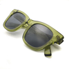 Newest Design Custom Eyewear Green Acetate Suqare Sunglasses Global Sunglasses Factory Outlet